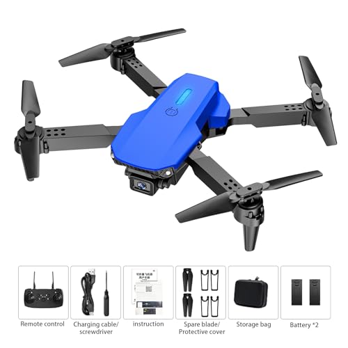 Foldable Mini Drone with 1080P Camera, 2 Batteries, Black G990