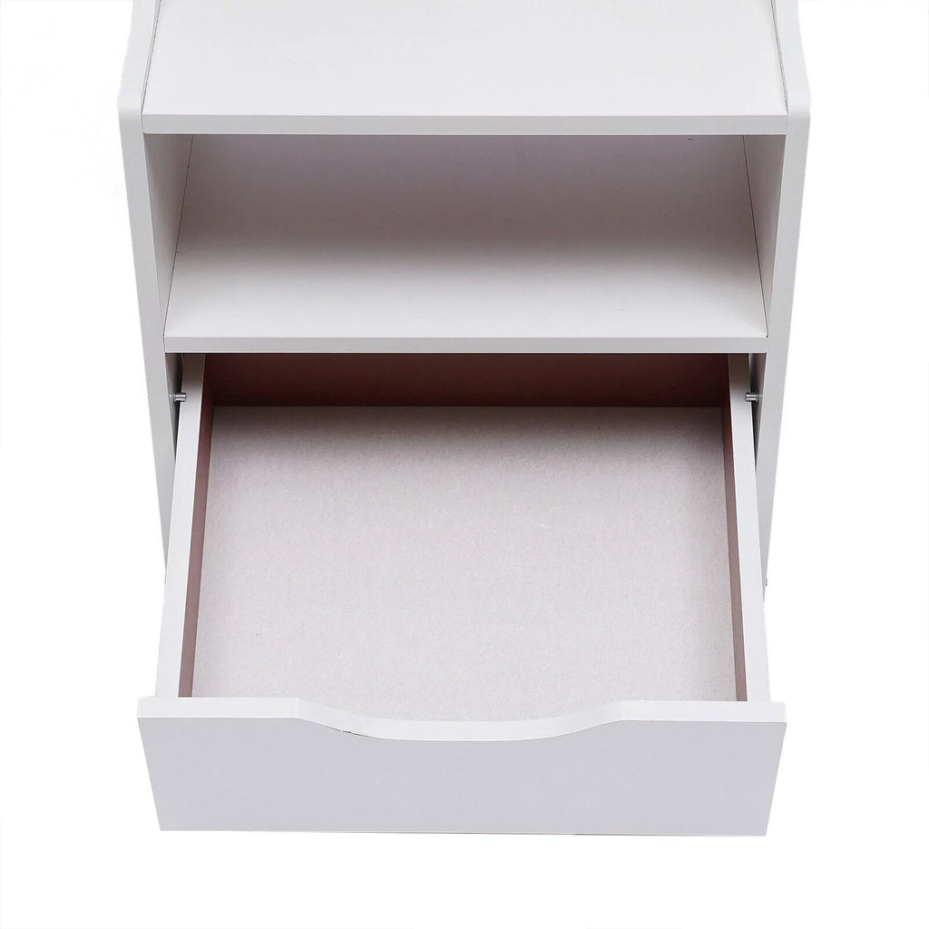 Wooden Nightstand with Drawer D105
