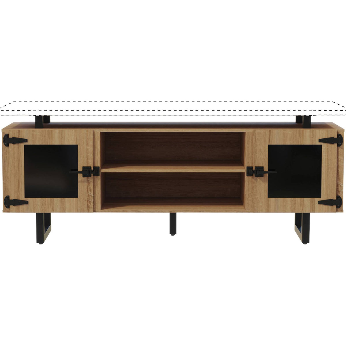 Glass Doors Wall Cabinet Base G833736