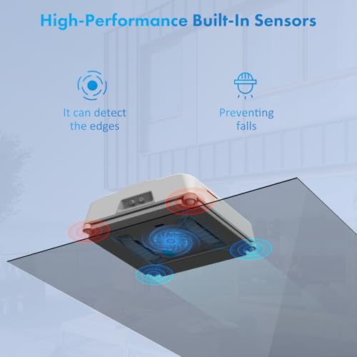 Window Cleaning Robot with 4 Spray Nozzles, 3200Pa Suction M4218