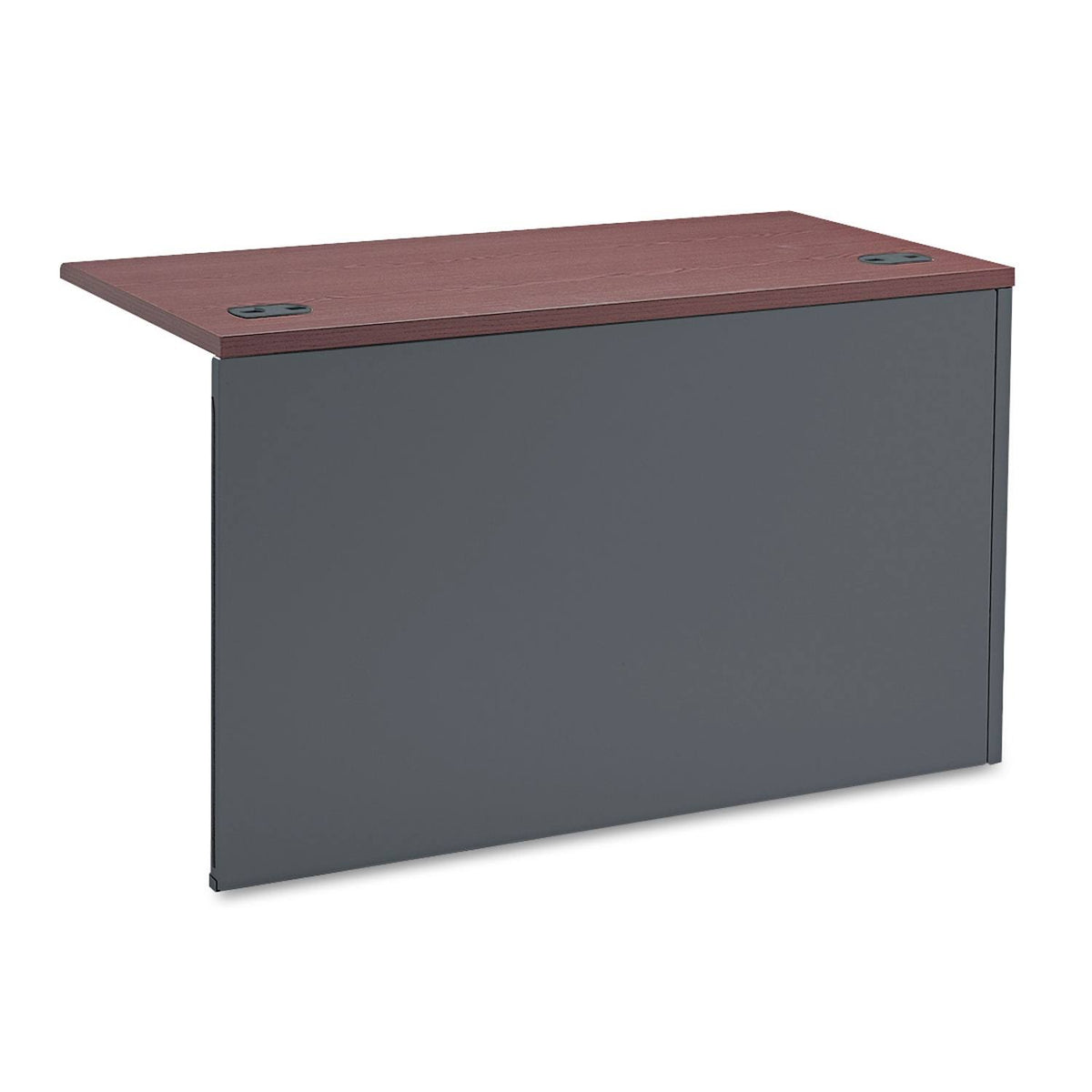 Mahogany Charcoal Left Return Desk O3628
