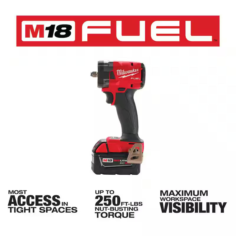 18V Lithium-Ion Brushless Cordless Compact Impact Wrench Kit M5818
