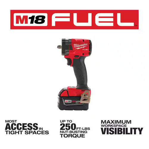 18V Lithium-Ion Brushless Cordless Compact Impact Wrench Kit M5818