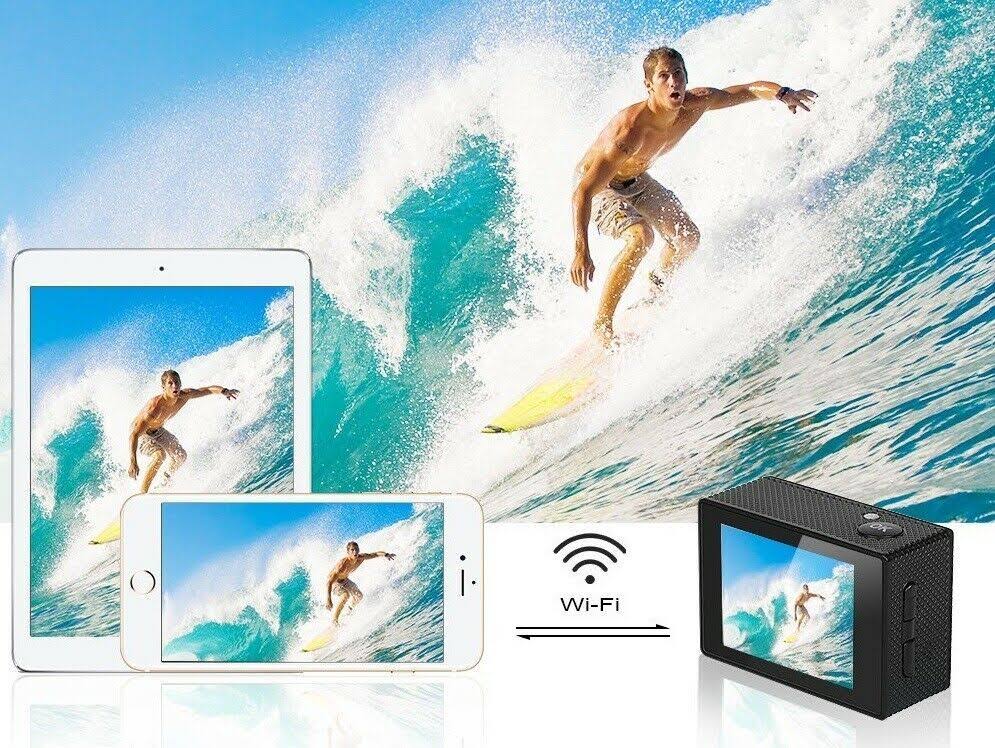 4K Ultra HD Sports Camera Bundle with Wireless Wrist Remote N6824