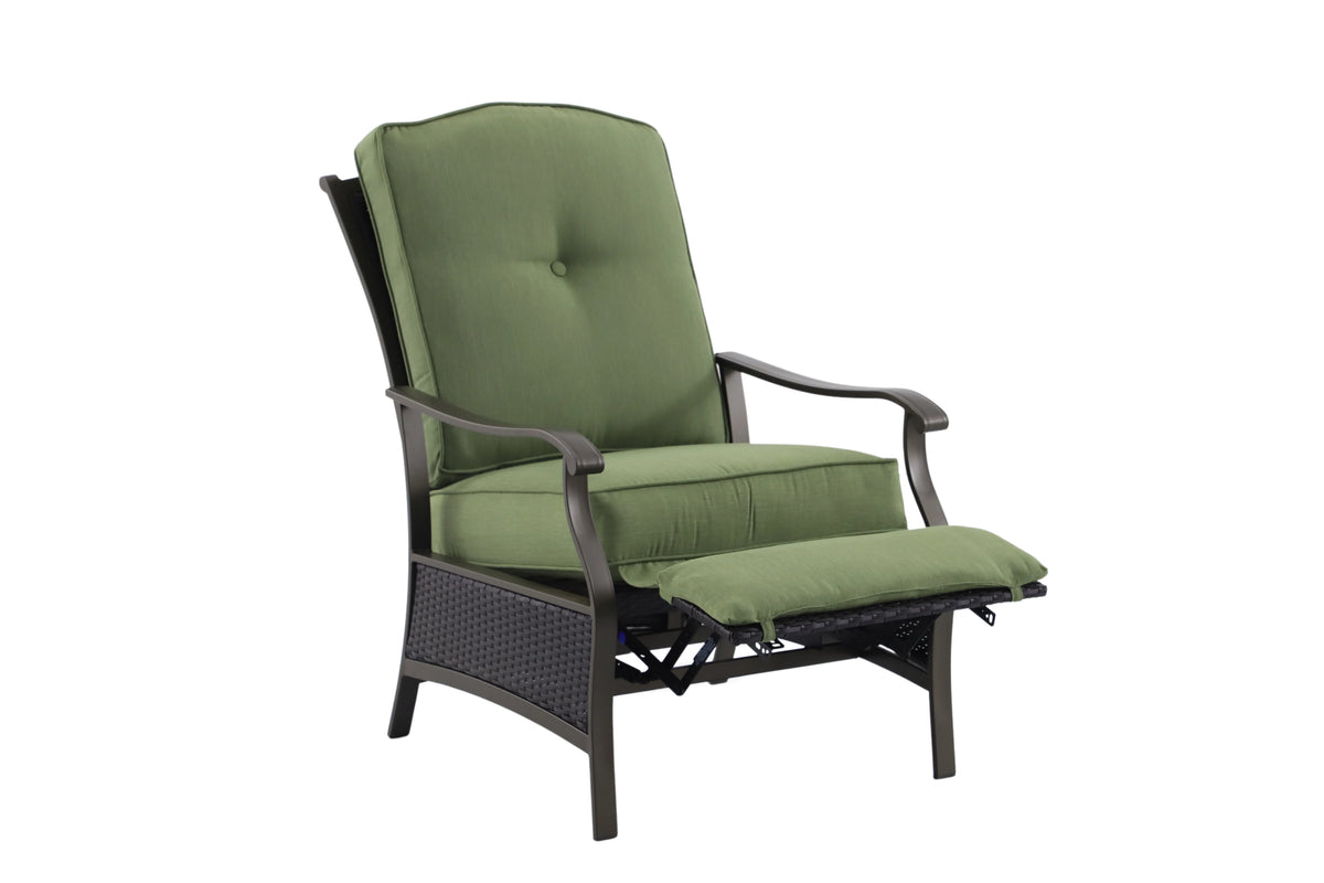 Green Steel Outdoor Recliner N6471