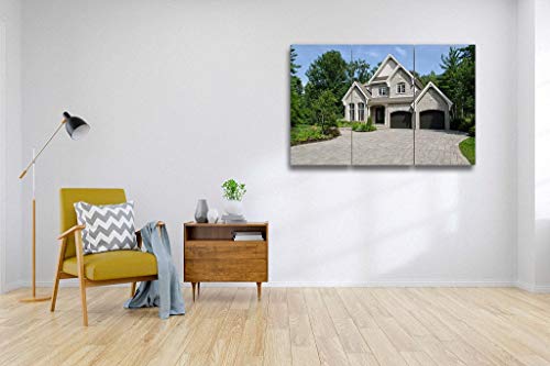 3 Piece Ceramic Sun Canvas Wall Art E813