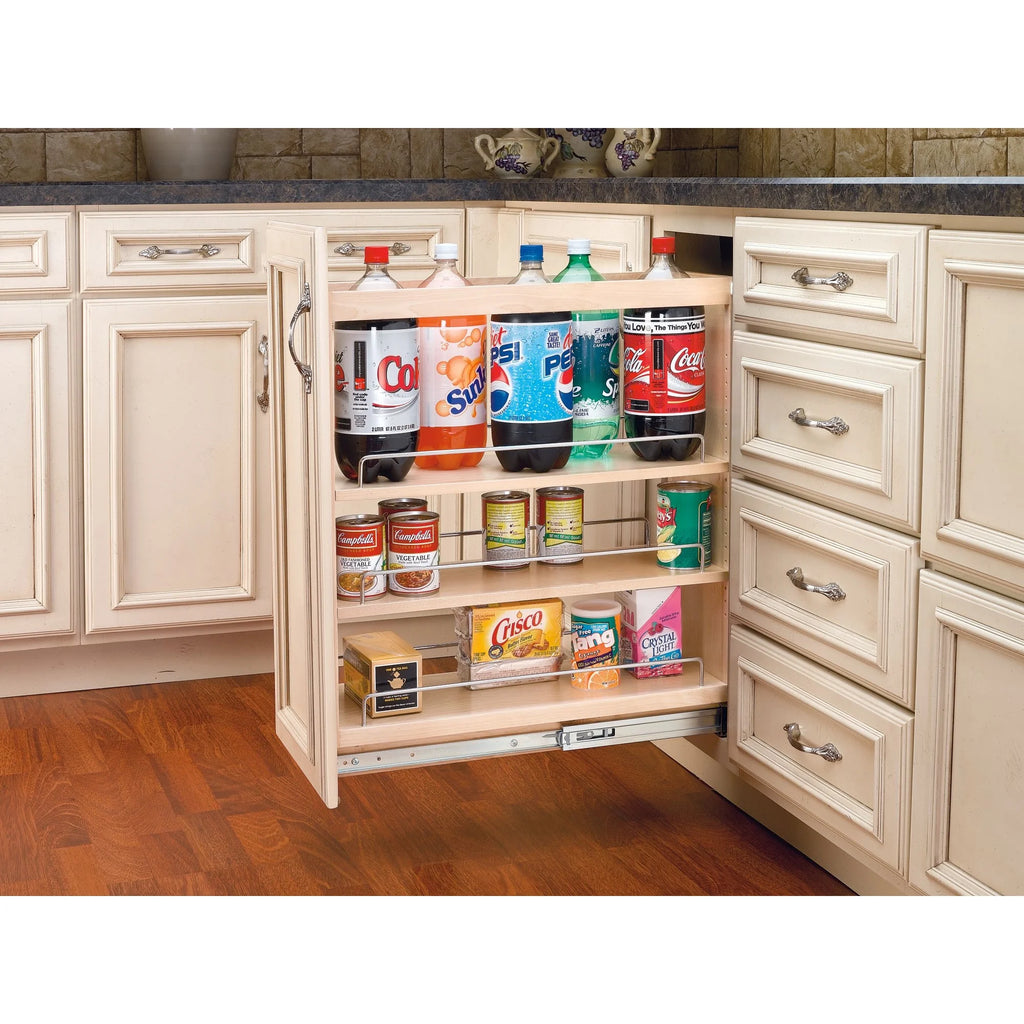 8 Inch Pull-Out Kitchen Cabinet Organizer Spice Rack T4522