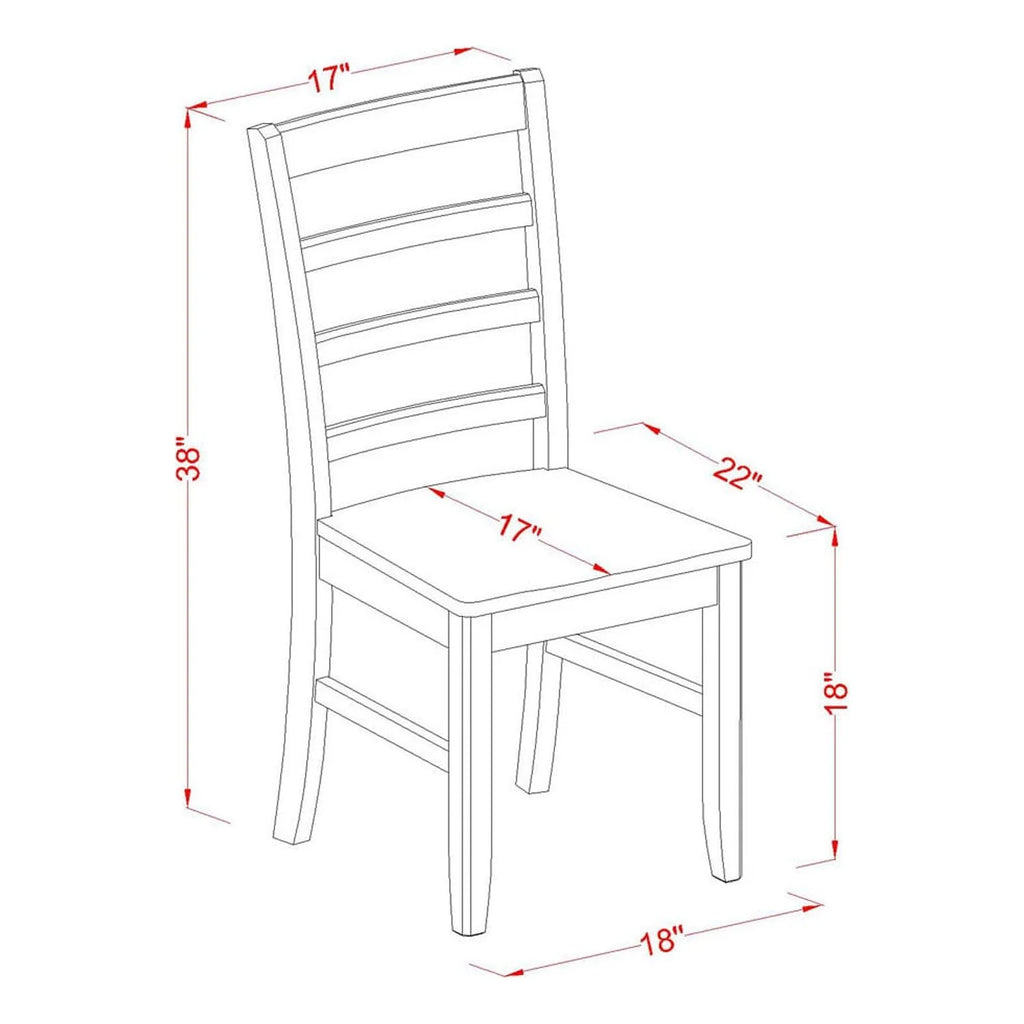 Dining Table and 4 Wooden Dining Chairs V965086