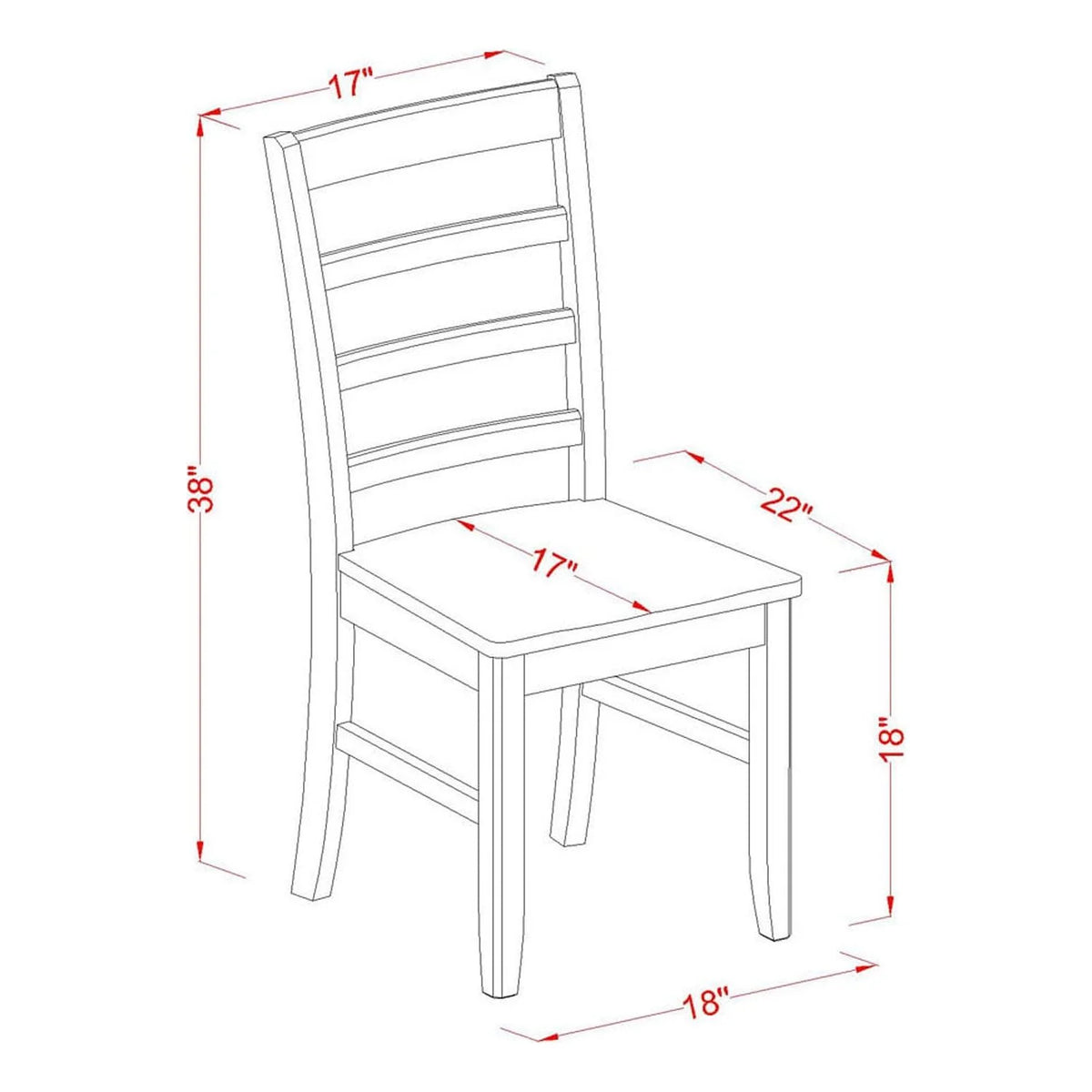 Dining Table and 4 Wooden Dining Chairs V965086