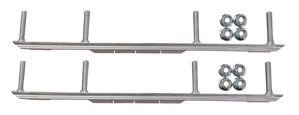 Red XPT Snowmobile Skis with 4.5" Shaper Bars Complete Kit W598