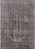 Gunmetal Gray Rectangle Oriental Area Rug Z972