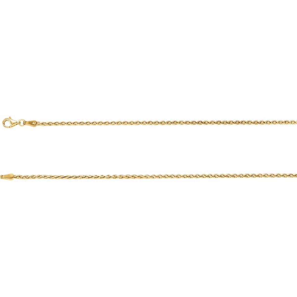 18K Yellow Gold 1.9mm Wheat 18" Chain J1062