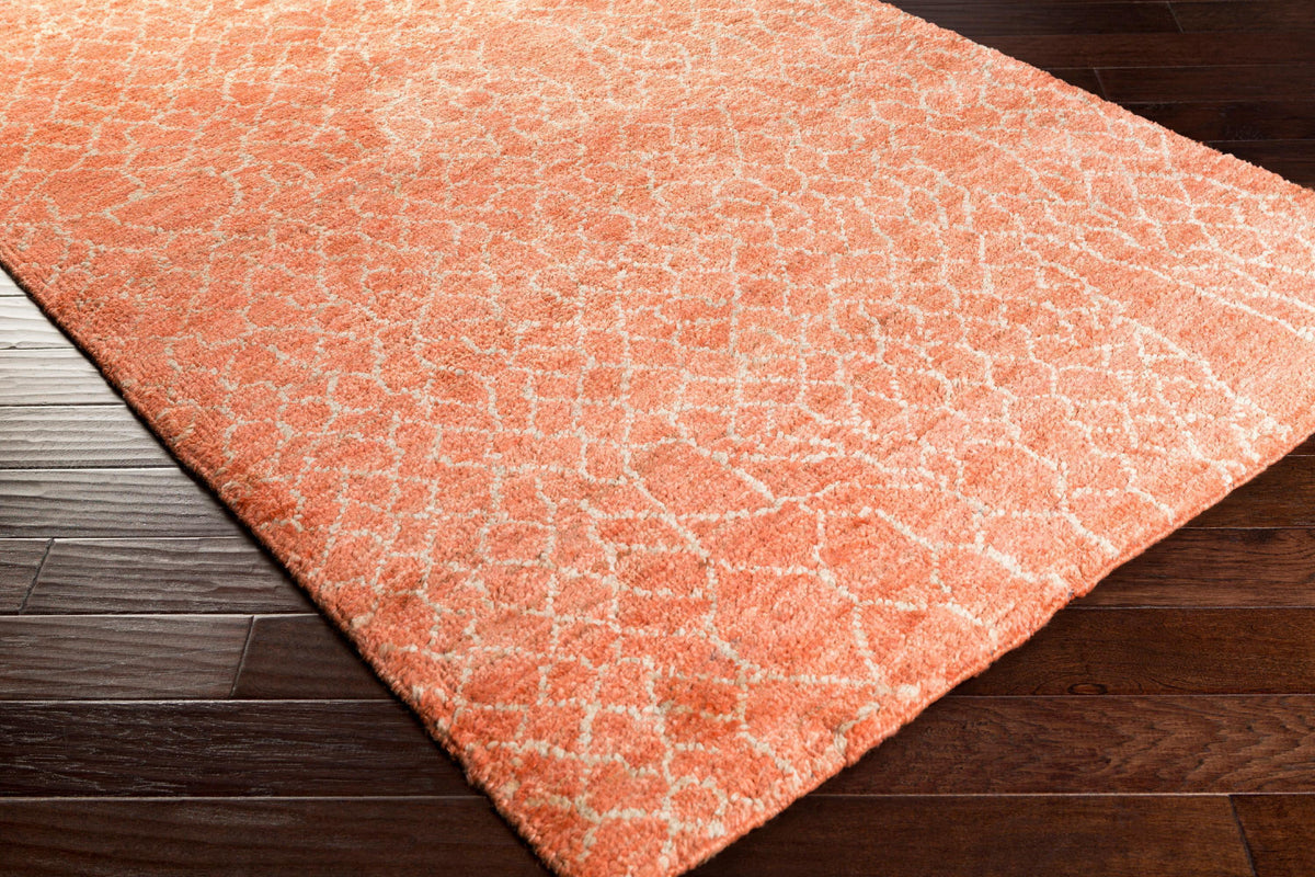 Bright Orange 8x11 Area Rug V591663