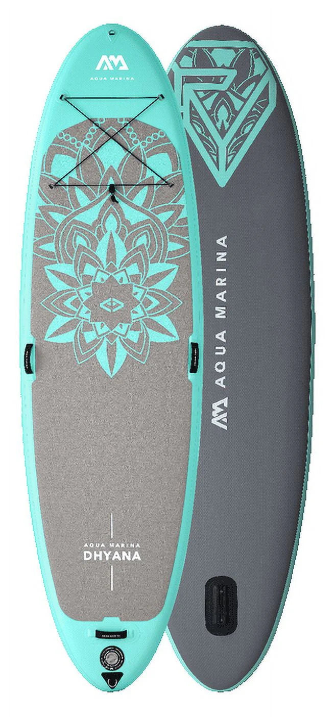 11'0 Inflatable Paddle Board with Carry Bag, Paddle, Fin, Pump & Safety Harness H7814