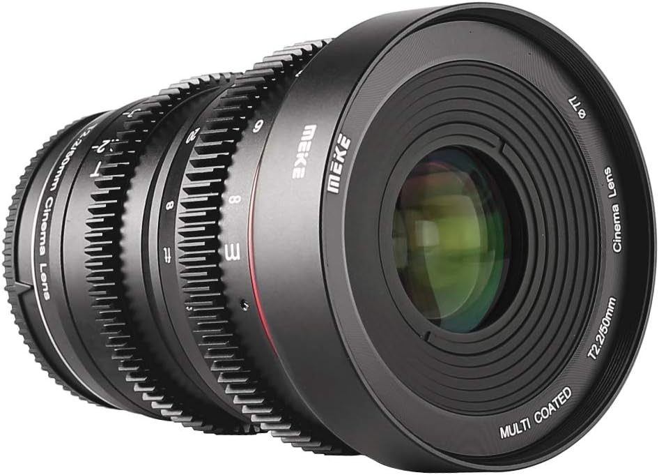 50mm T2.2 Manual Focus Wide-Angle Cinema Lens for M43 Micro Four Thirds MFT Mount Cameras G527