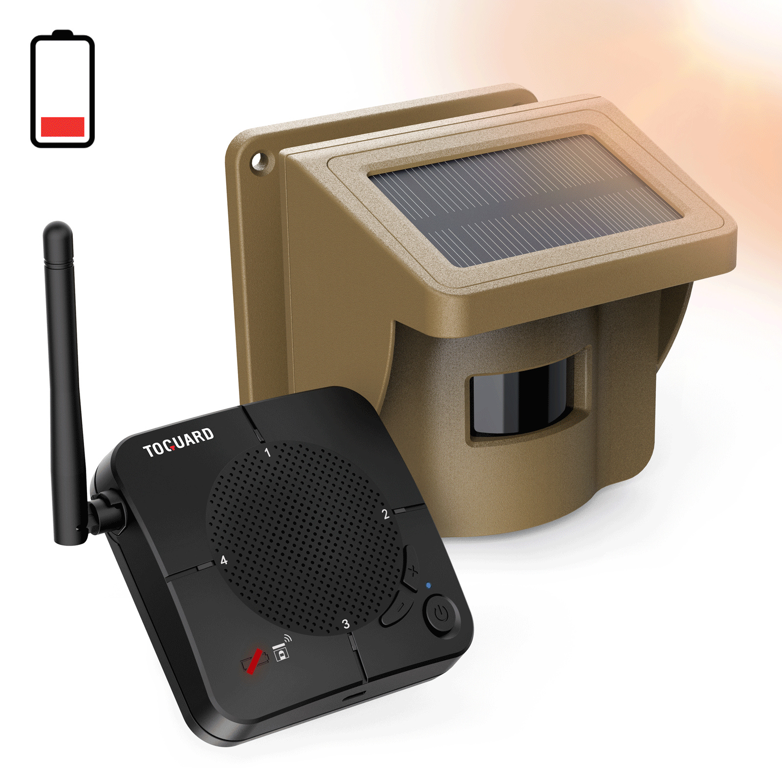 Solar Driveway Alarm Wireless Weatherproof 1/2 Mile Long Range Motion Sensor Alarm J1483