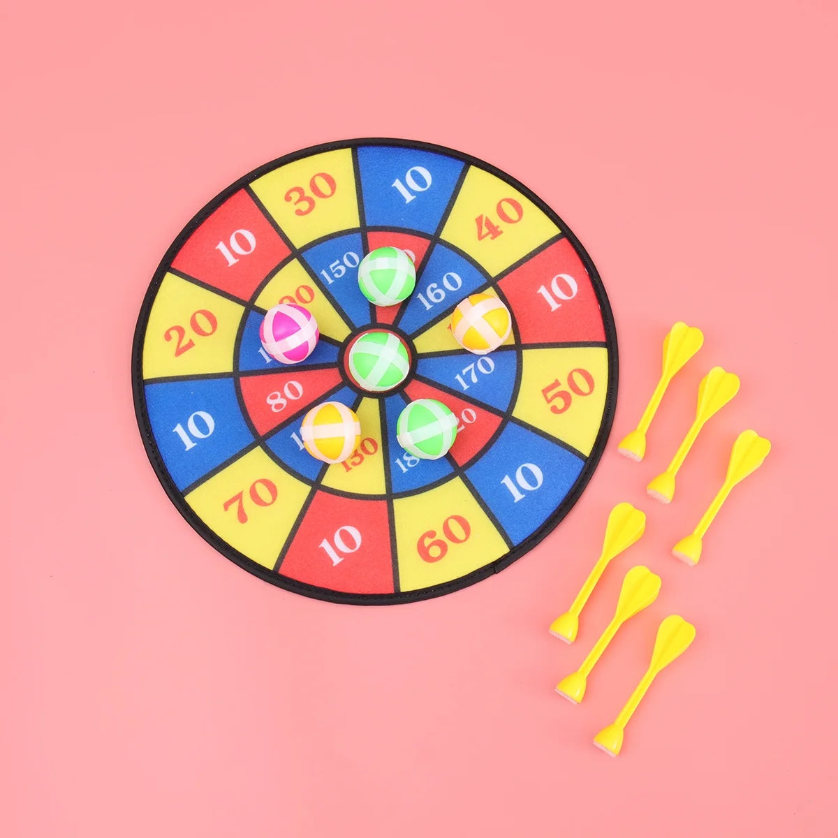 Flocking Dart Board with 4pcs Darts Dartboard Set S91579