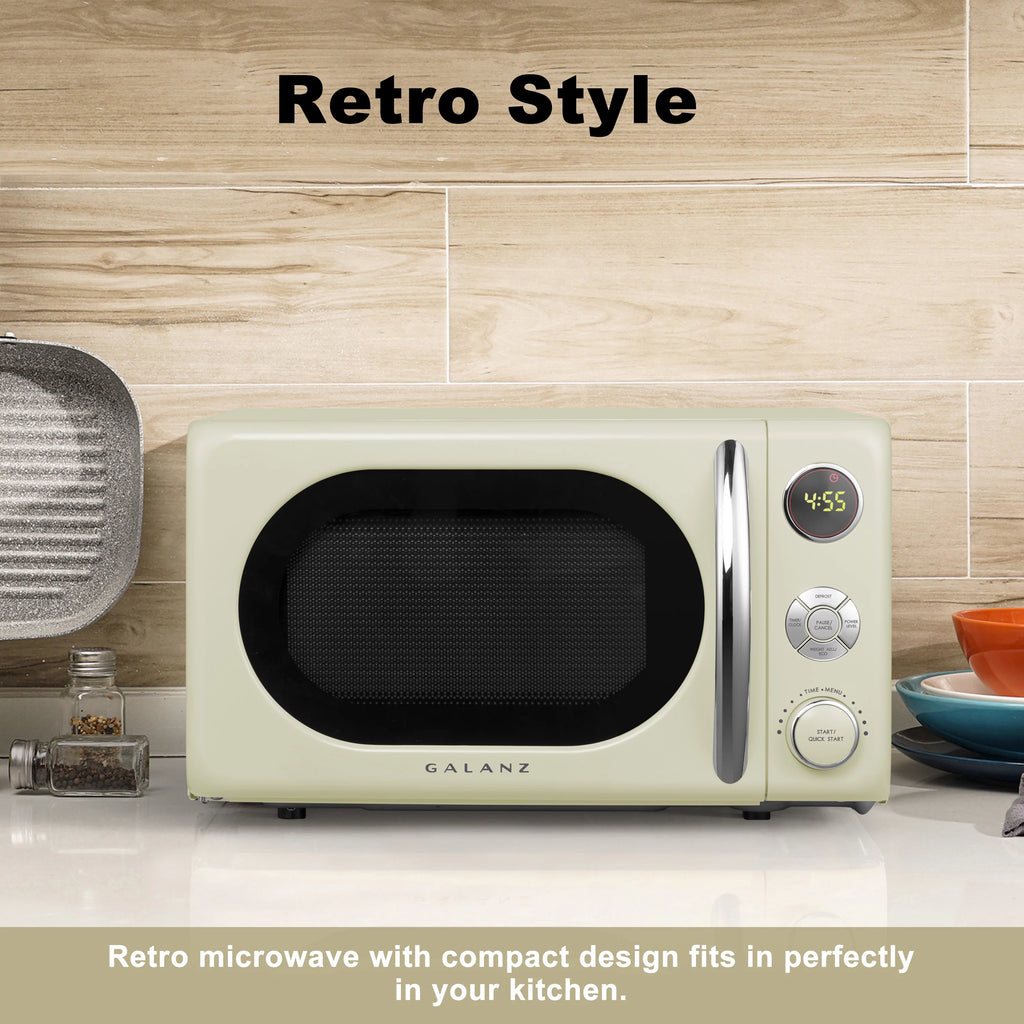 0.7 Cu. ft. 700 Watts Cream Countertop Microwave Oven C1807