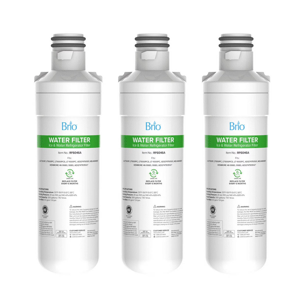 Refrigerator Water Filter Replacement 3 Pack H51572