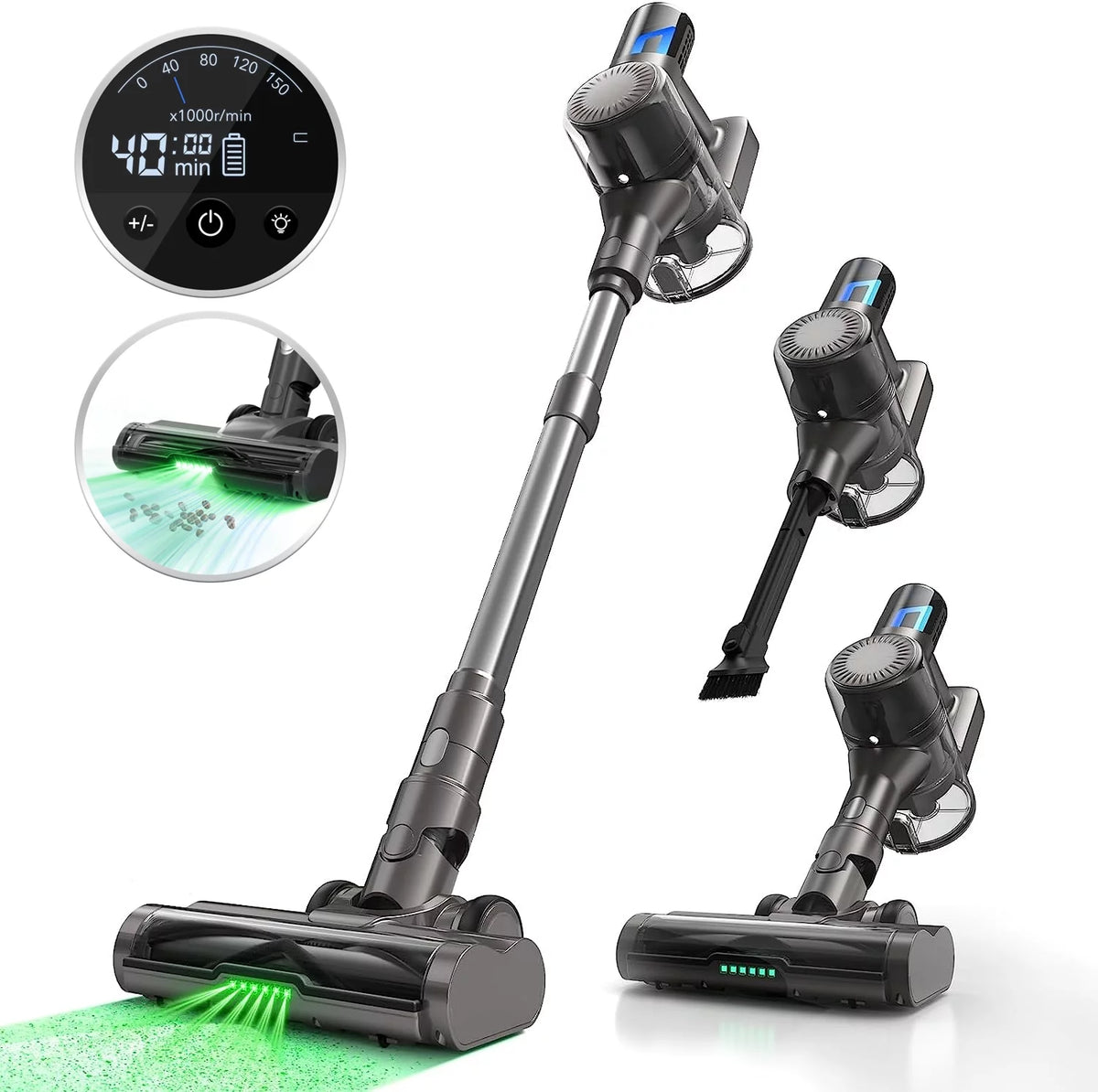 Cordless Lightweight Stick Vacuum Cleaner with 30Kpa Suction X257644
