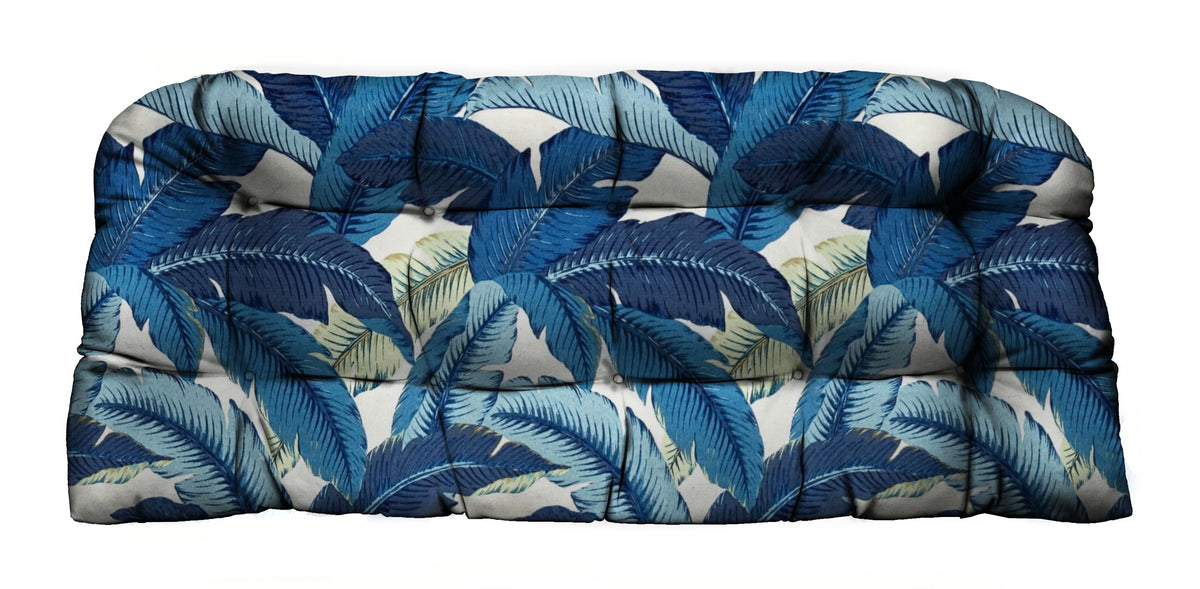 Indoor Outdoor Tufted Wicker Loveseat Settee U425