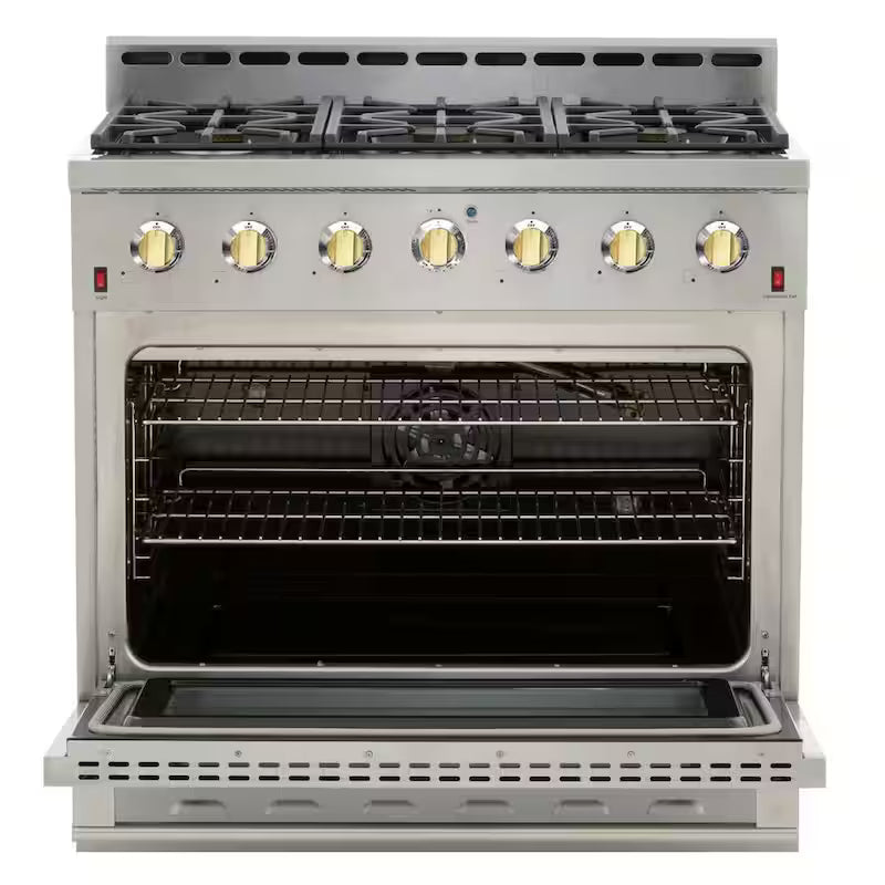 36 in. 5.5 cu. ft. Gas Range with Convection Oven H293679