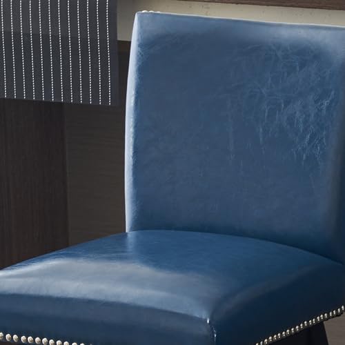 White Upholstered Swivel Bar Stools Set of 2 A557920