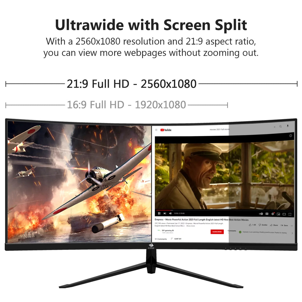 30-Inch Curved Gaming Monitor 200Hz 21:9 Ultrawide Q70981