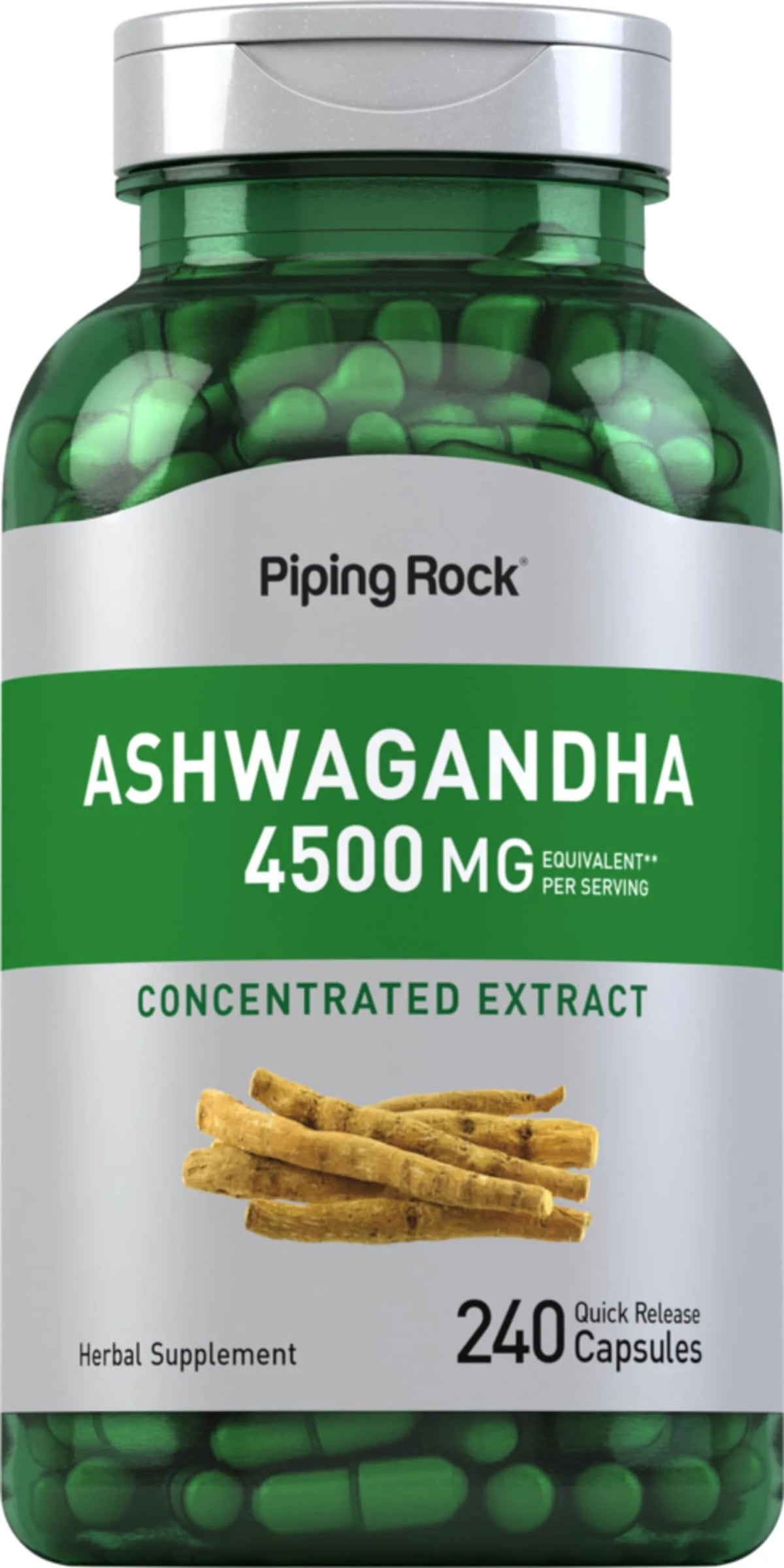 Ashwagandha Supplement 4500 mg 240 Capsules Herbal Extract U12820