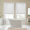 Faux Wood Cordless Shade in White L232638