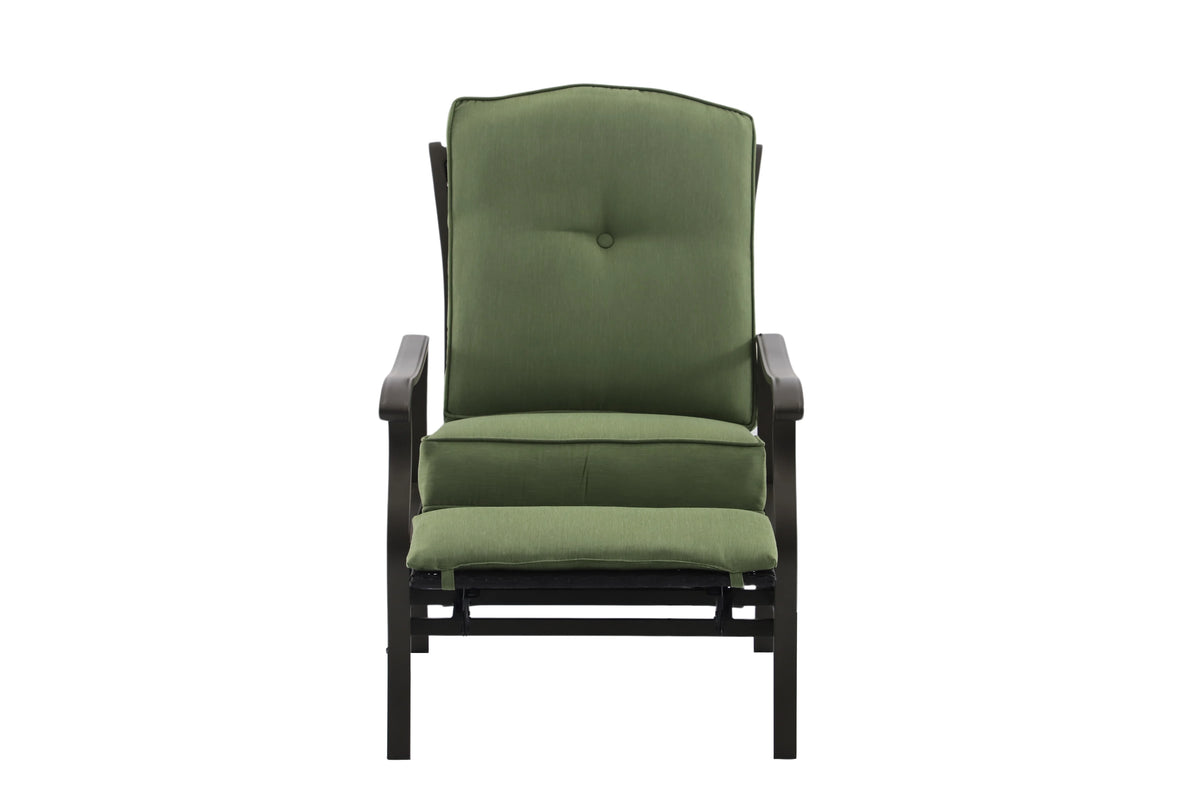 Green Steel Outdoor Recliner N6471