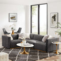 Gold Gray Velvet 4-Piece Sectional G294