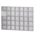 Ice Pattern Frameless Replacement Glass Block Window G54524