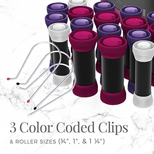 20 Velvet Hair Rollers Set C439737