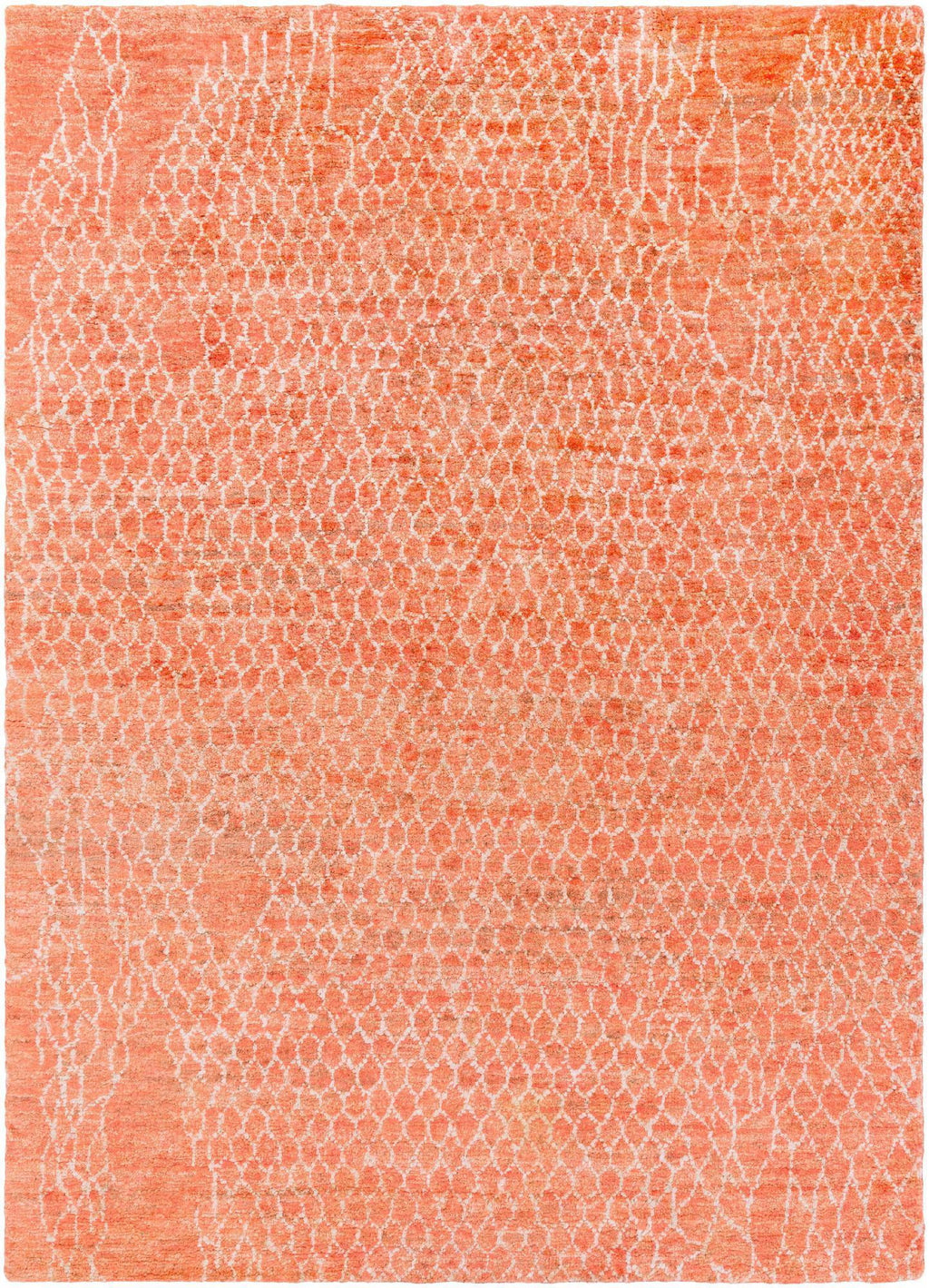 Bright Orange 8x11 Area Rug V591663