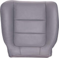 Driver Bottom Replacement Leather Seat Cover - Ebony Black S6876