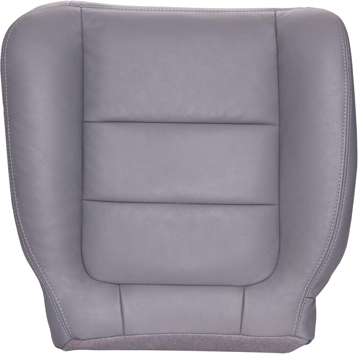Driver Bottom Replacement Leather Seat Cover - Ebony Black S6876
