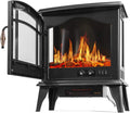 Black Freestanding Electric Fireplace Stove Heater V9319
