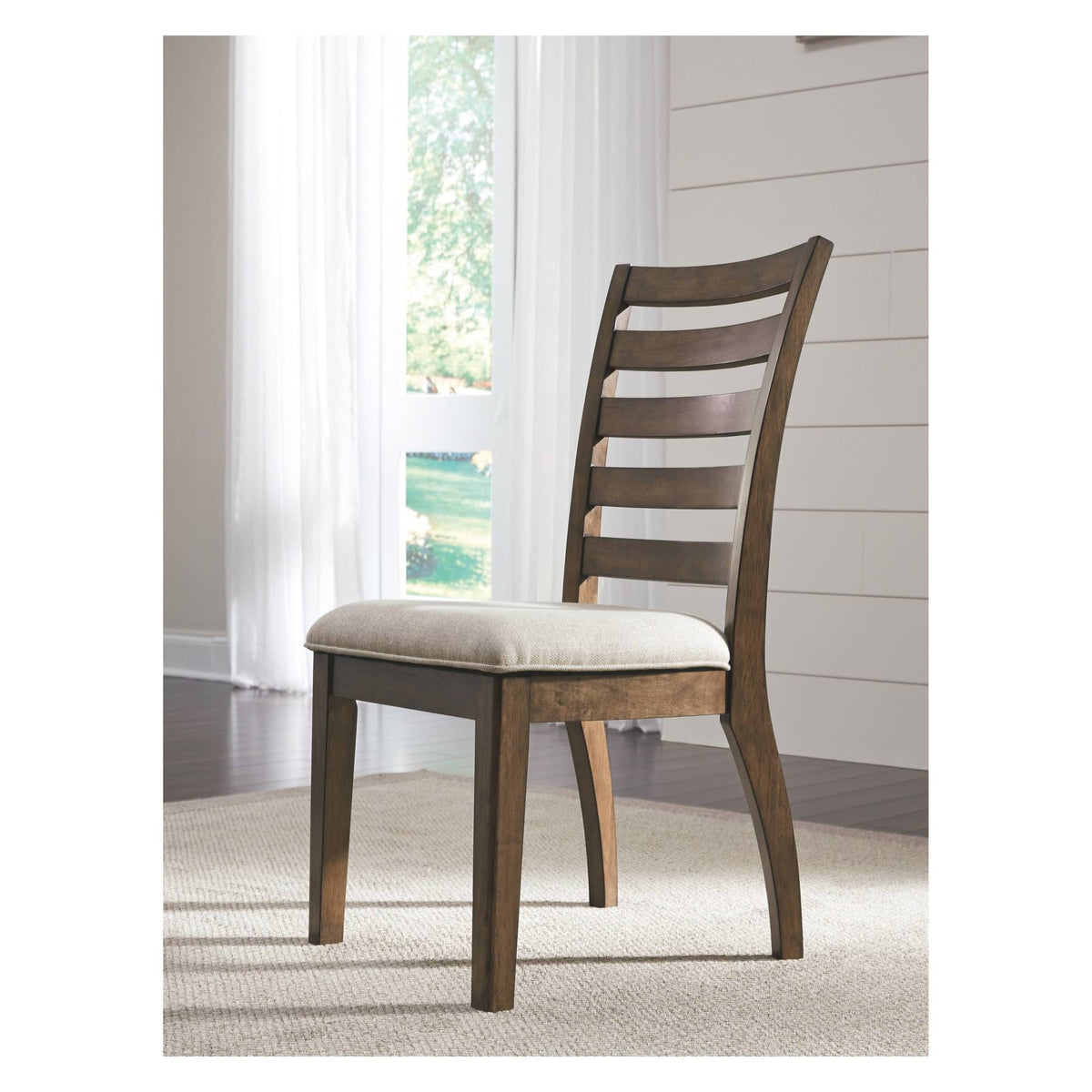 Medium Brown Dining Side Chair Set of 2 E240141