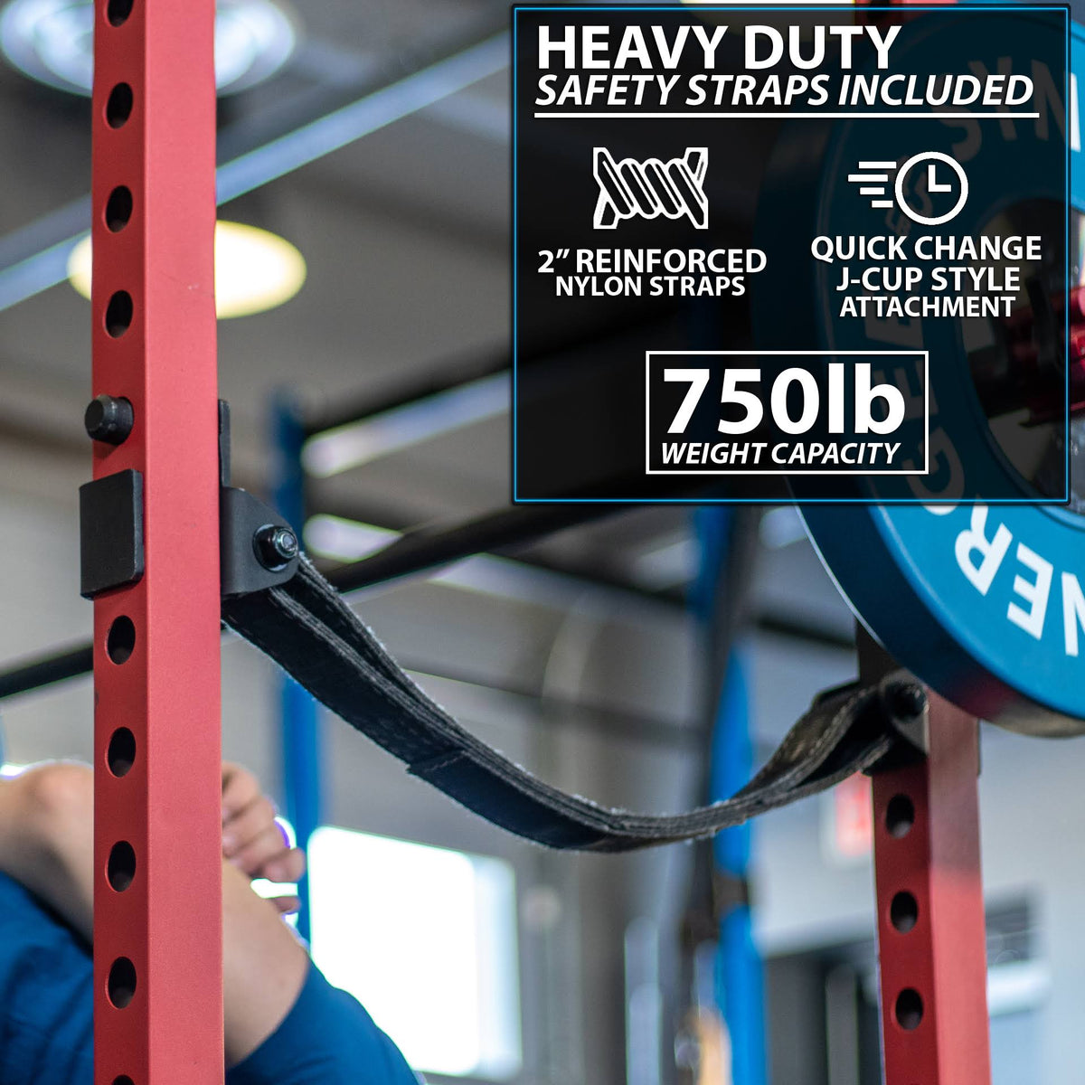 Black Red Steel Power Rack with Pull Up Bar V3631