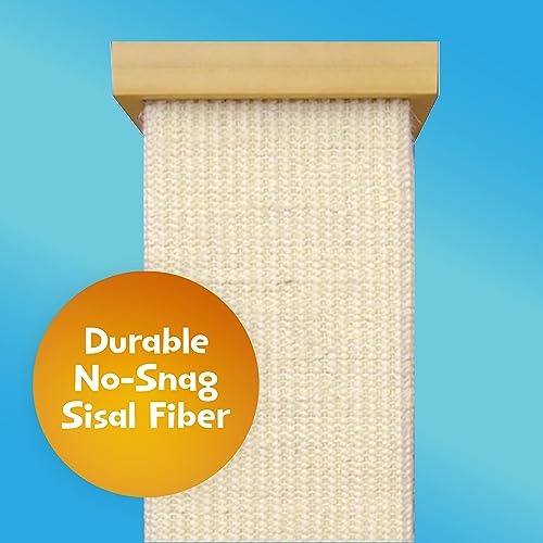 Beige Large 32 Inch Sisal Fiber Scratching Post H40464