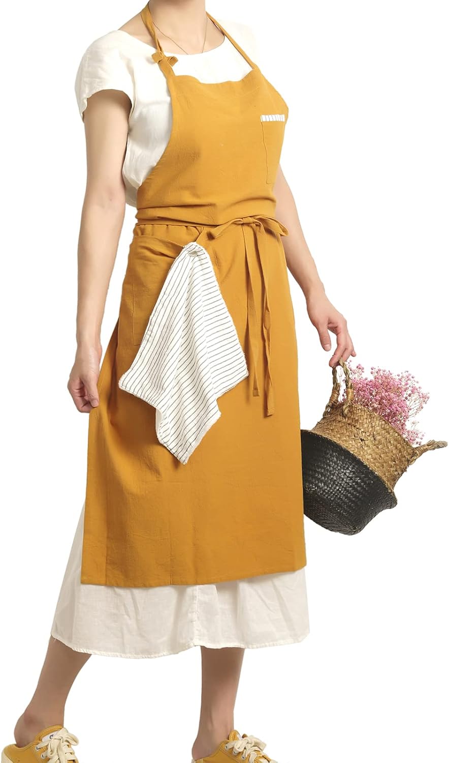 Soft Cotton Linen Apron Pack of 2 B55540