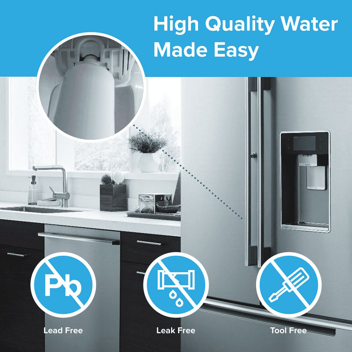Refrigerator Water Filter Replacement 3 Pack H51572