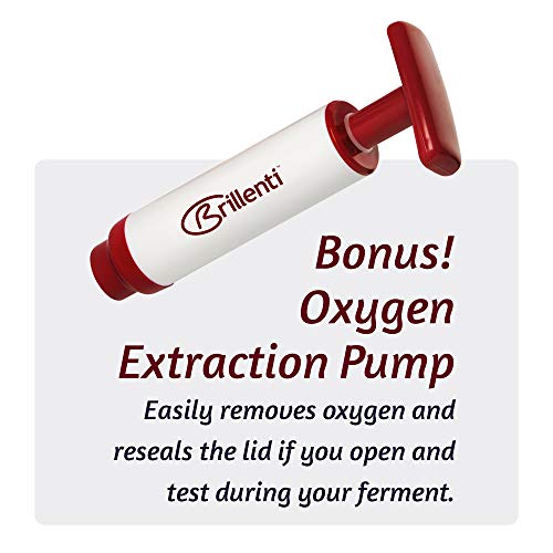 Food Grade Fermentation Kit for Wide Mouth Mason Jars, 4 Pack V351314