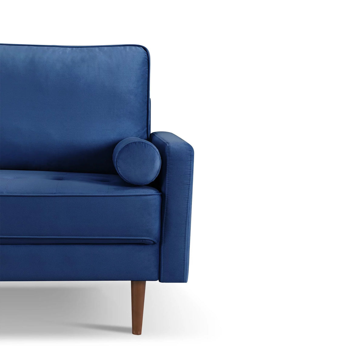 69" Tufted Velvet Sofa with Bolster Pillows R131951