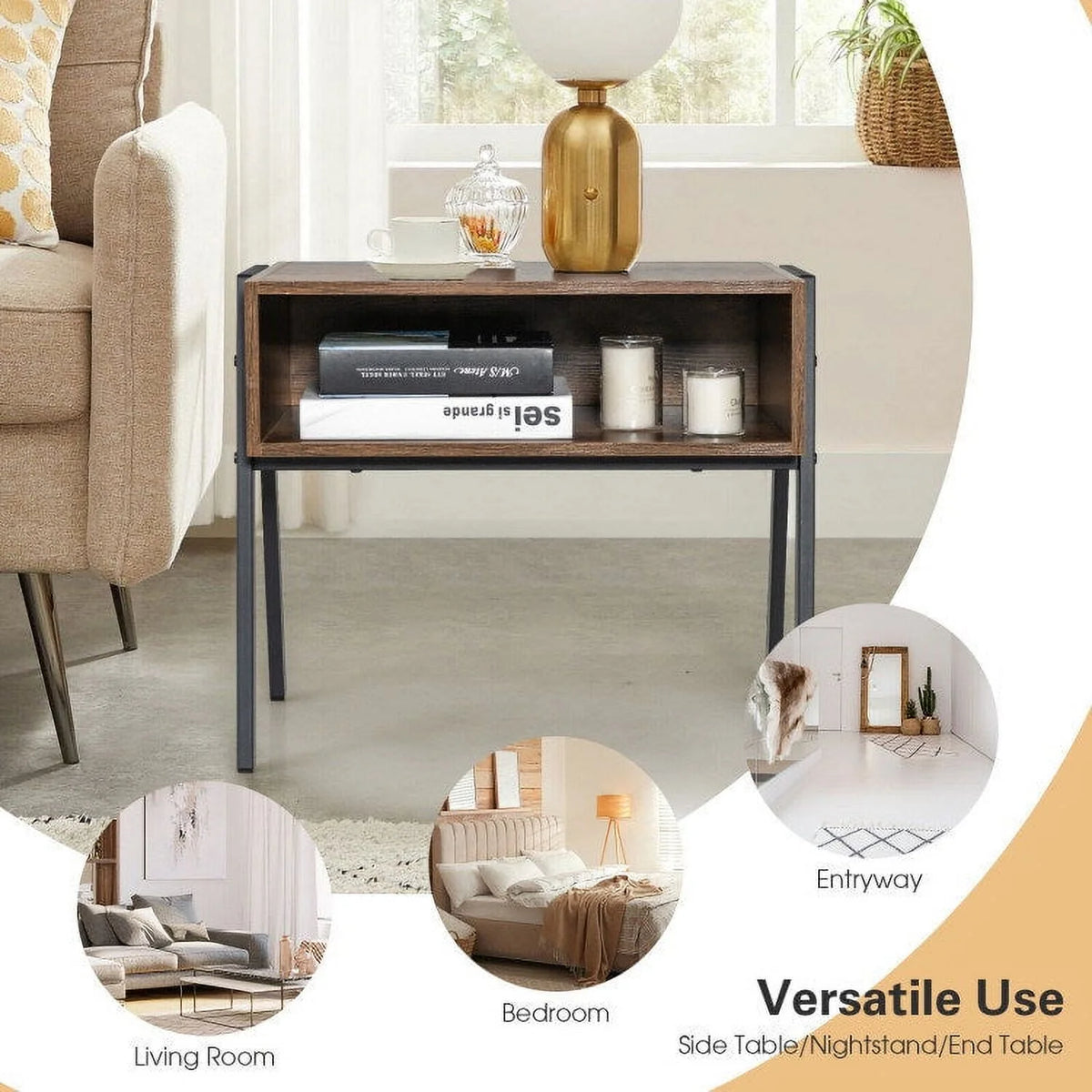 2 Pieces Stackable Night Stand J360052