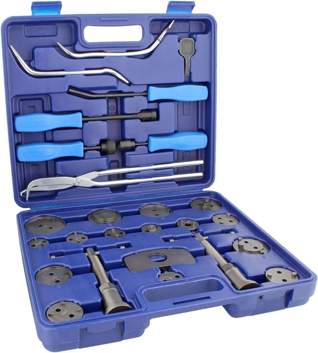 18 Pc Disc Brake Caliper Tool Kit & 8 Pc Drum Brake Tool Kit F2266