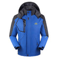 Blue Waterproof Ski Jacket with Removable Hood K266653