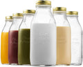 Clear Glass Milk Bottle 6 Pack A429