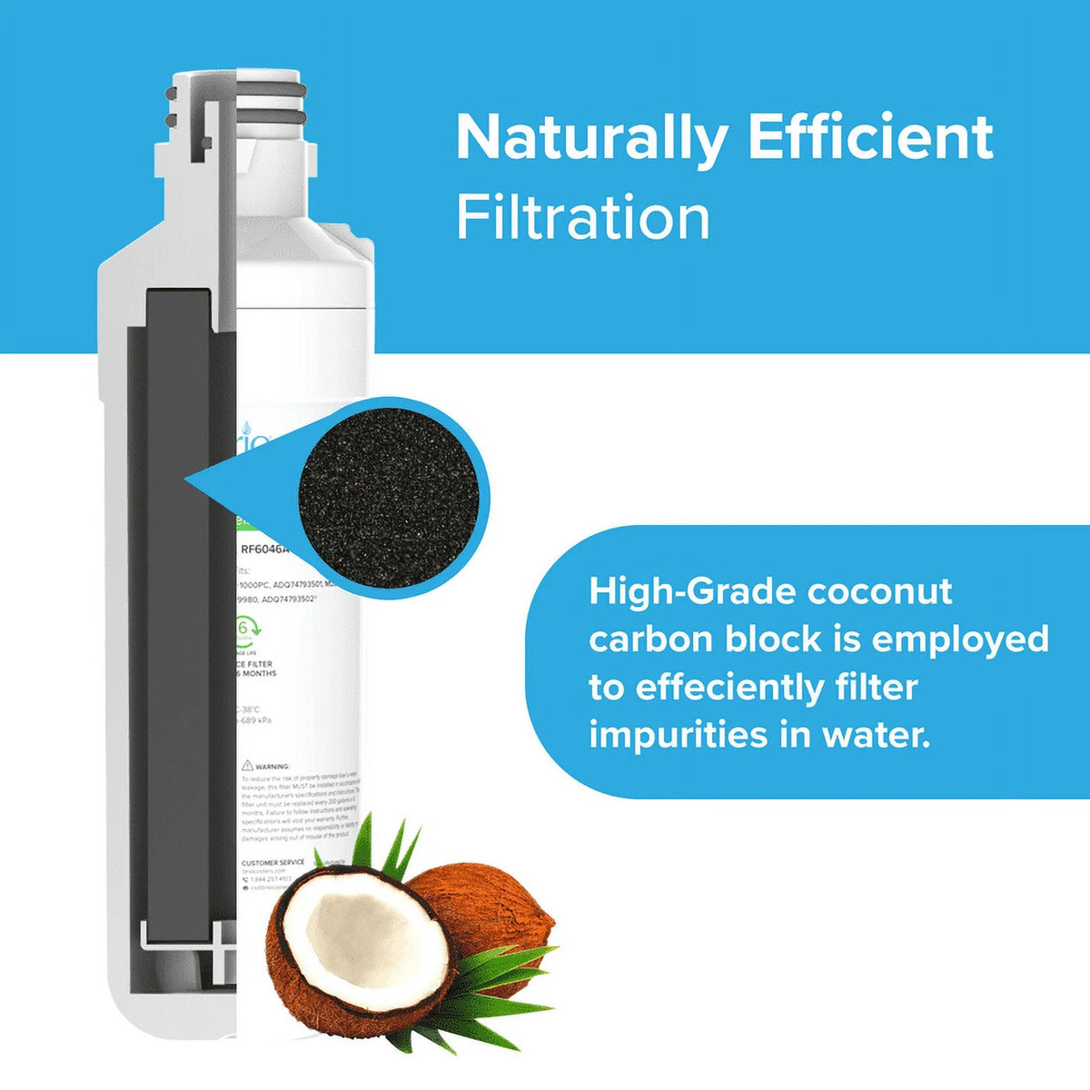 Refrigerator Water Filter Replacement 3 Pack H51572
